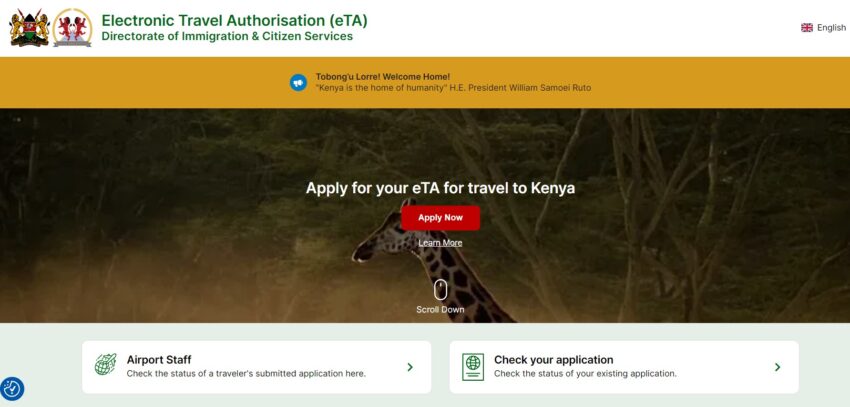 Kenya e-Visa Status Check - Official Website