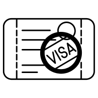 a symbol of a visa